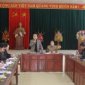 Đồng chí Tống Thanh Bình - Phó Chủ tịch UBND Thị xã làm kiểm tra công tác xây dựng nông thôn mới xã Quang Trung
