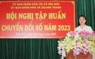 Tập huấn chuyển đổi số năm 2023 tại xã Quang Trung