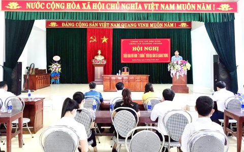 UBND Xã Quang Trung phối hợp với UBND Thị xã Bỉm Sơn triển khai mô hình "Ba không"