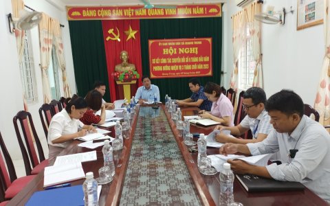 Xã Quang Trung sơ kết công tác chuyển đổi số 9 tháng, nhiệm vụ trọng tâm 3 tháng cuối năm 2023